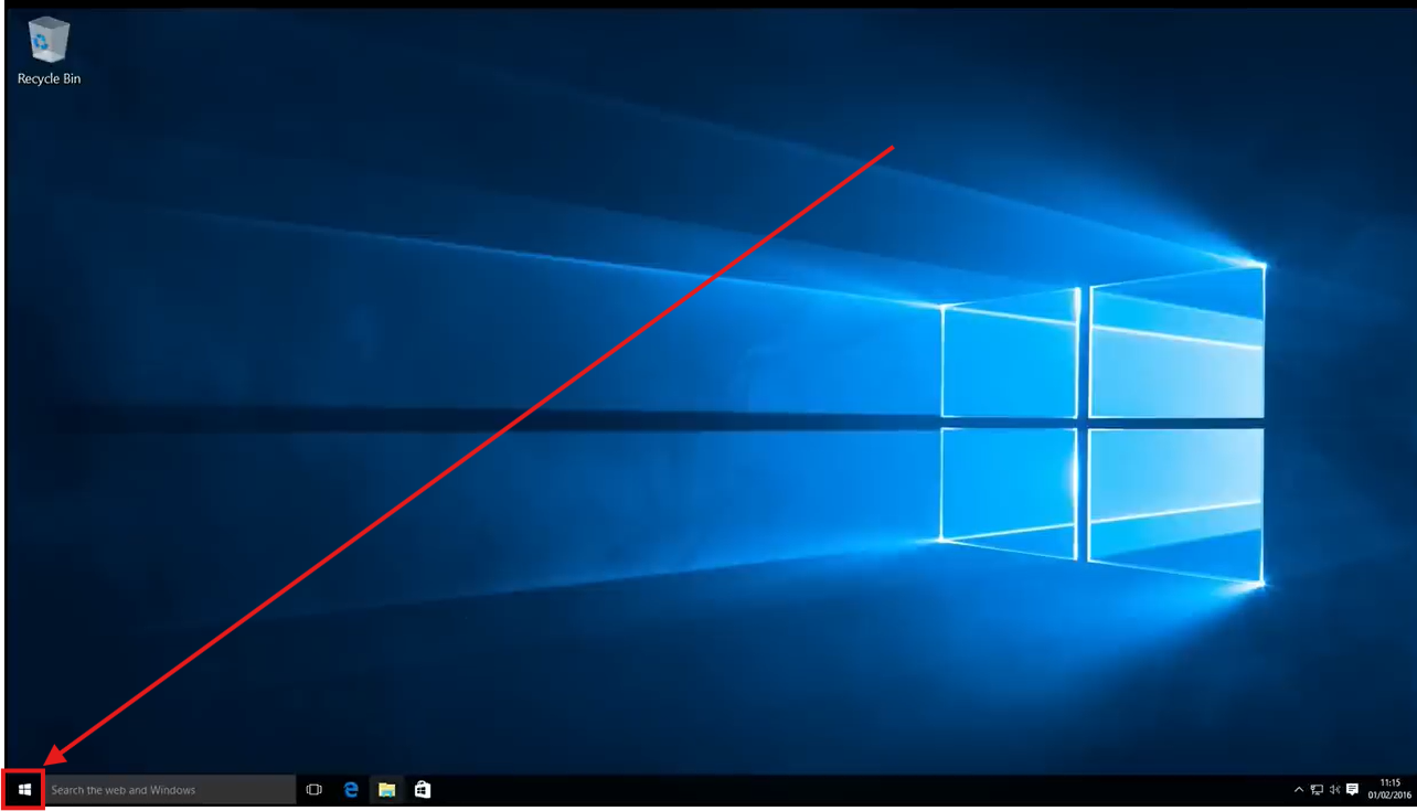 Where the start menu is windows 10.png